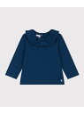 【SALE/30%OFF】PETIT BATEAU 衿付きブラウス プチバトー トップス シャツ・ブラウス グリーン ブルー【RBA_E】【送料無料】