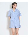 【SALE/20%OFF】Lovetoxic シアージャケットセットアップ ナルミヤオンライン トップス アンサンブル ブルー グレー【RBA_E】【送料無料】