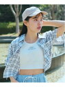 【SALE/20%OFF】Lovetoxic 【LTXC】ドロスト半袖チェックシャツ ナルミヤオンライン トップス シャツ・ブラウス ホワイト ブルー【RBA_E】