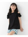 【SALE/10%OFF】chil2 肩開きチュールフリルTシャツ チルツー トップス カットソー・Tシャツ ピンク ホワイト パープル ブラック【RBA_E】(4)