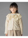 【SALE/30%OFF】BeBe Petits Pois Vert なわ編みニット襟フリルカーディガン(95~150cm) ベベ オンライン ストア ジャケッ...