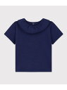 【SALE/30%OFF】PETIT BATEAU ライトジャージ半袖ブラウス プチバトー トップス シャツ・ブラウス ネイビー【RBA_E】