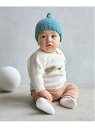 【SALE/50%OFF】petit main 犬柄ニット+パンツセット ナルミヤオンライン マタニティウェア・ベビー用品 ベビートップス グリーン ホワイト【...