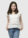 【SALE/49%OFF】GAP (K)スモッキングギャザー ペプラムトップス (キッズ) ギャップ トップス ノースリーブ・タンクトップ ホワイト イエロー ...