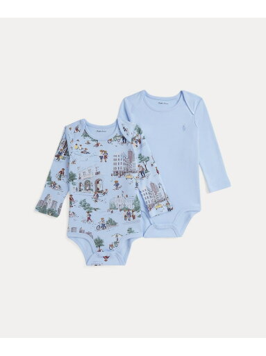 POLO RALPH LAUREN (ベビー)Polo ベア コットン ボディスーツ 2パック ラルフローレン マタニティウェア・ベビー用品 ロンパース・カバーオール【送料無料】 POLO RALPH LAUREN (ベビー)Polo ベア コットン ボディスーツ 2パック ラルフローレン マタニティウェア・ベビー用品 ロンパース・カバーオール【送料無料】