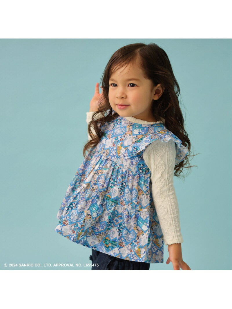 【SALE／50%OFF】SENSE OF WONDER 【ハローキティ】パッチワークハーツチュニック ナルミヤオンライン ワンピース・ドレス チュニック ピンク ブルー【RBA_E】【送料無料】のサムネイル