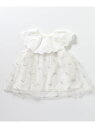 【SALE/50%OFF】apres les cours スカラップ衿チュール刺繍チュニック エフオーオンラインストア ワンピース・ドレス チュニック ホワイト...