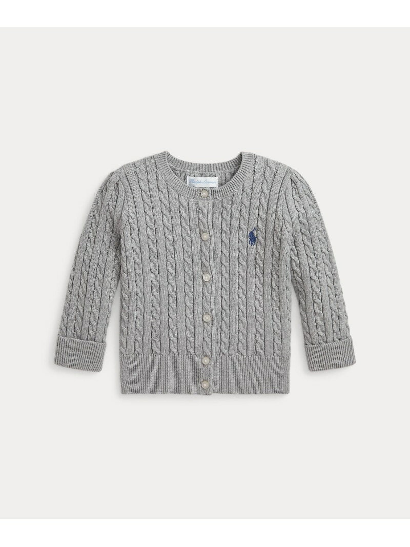 POLO RALPH LAUREN (ベビー)ケーブルニット コットン カーディガン ラルフローレン トップス カーディ..