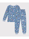 【SALE/10%OFF】PETIT BATEAU スウェット長袖パジャマ プチバトー インナー・ルームウェア パジャマ【RBA_E】【送料無料】