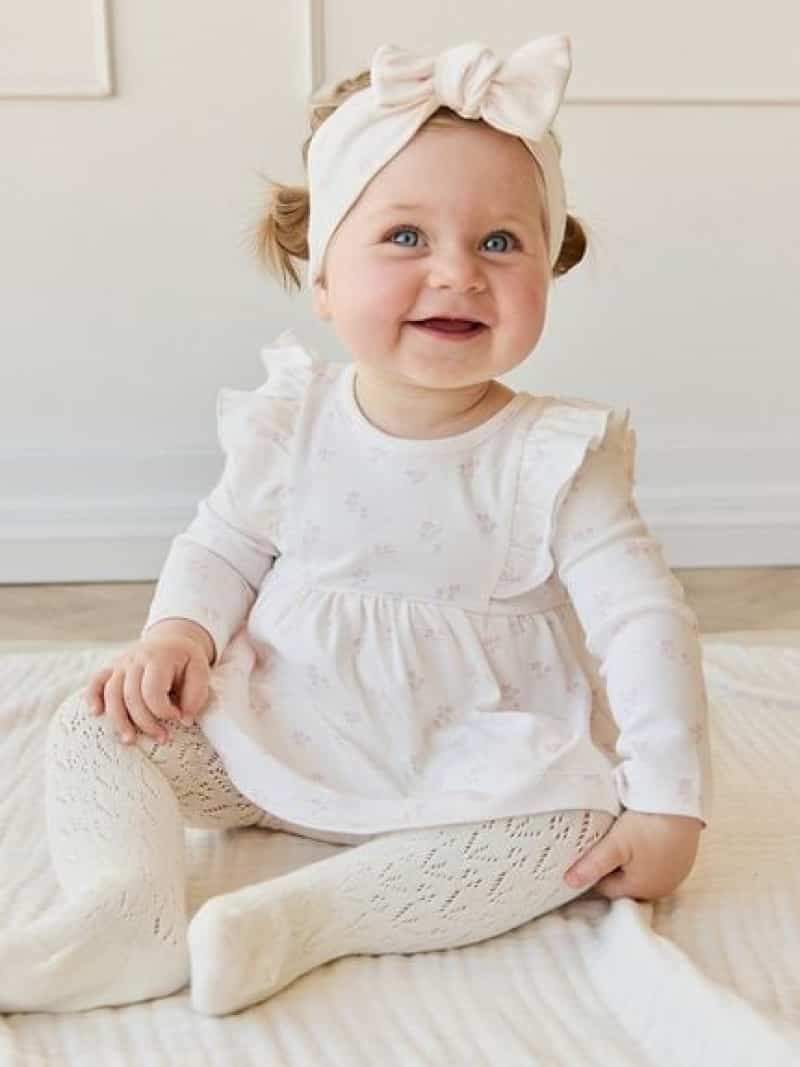 JAMIE KAY 長袖プレイスーツPauline Pink/オーガニックコットン ジェイミーケイ マタニティウェア・ベ..