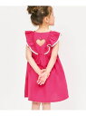 【SALE/50%OFF】apres les cours ハートレースフリルワンピース エフオーオンラインストア ワンピース・ドレス ワンピース ピンク【RBA...