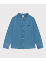 【SALE/20%OFF】PETIT BATEAU ライトデニムシャツ プチバトー トップス シャツ・ブラウス ブルー【RBA_E】【送料無料】