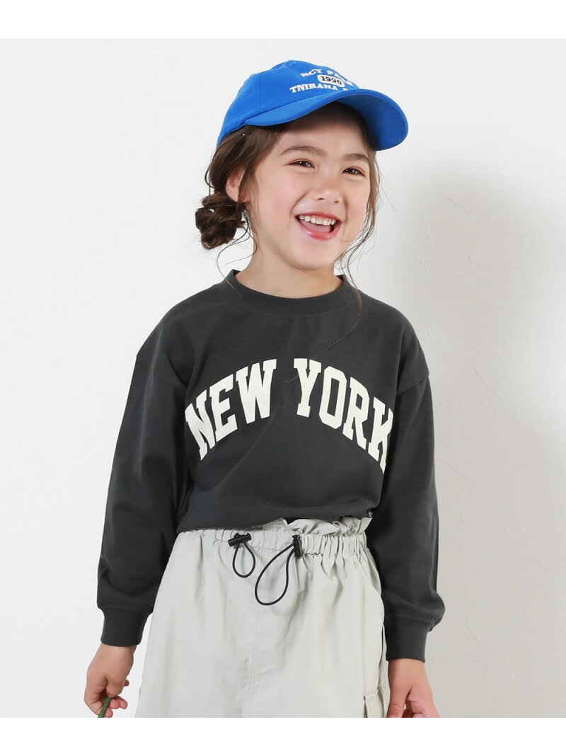 【SALE／18%OFF】devirock 綿100% デビラボ BIGシルエット プリント袖リブ 長袖Tシャツ デビロック トップス カットソー・Tシャツ グレー パープル【RBA_E】のサムネイル