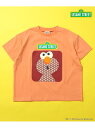 【SALE/50%OFF】BREEZE SESAME STREET 和柄Tシャツ エフオーオンラインストア トップス カットソー・Tシャツ グリーン オレンジ【...