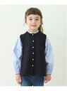 【SALE/30%OFF】petit main 【リンク】フレアベストドッキングトップス ナルミヤオンライン トップス シャツ・ブラウス ネイビー ベージュ【R...