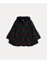 POLO RALPH LAUREN (ガールズ 7才~16才)アーガイル ウール フーデッド ポンチョ ラルフローレン ジャケット・アウター その他のジャケット...