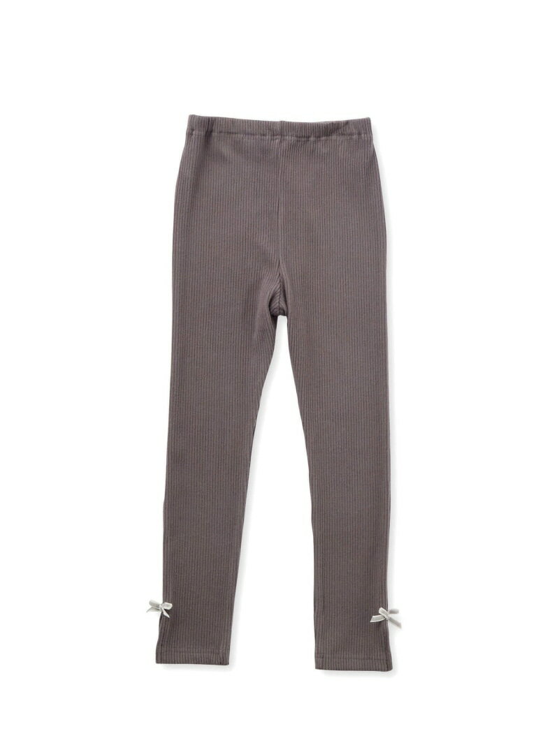 【SALE／50%OFF】SLAP SLIP 裾リボンキラキラビジューレギンス(80~130cm) ベベ オンライン ストア 靴下・レッグウェア レギンス・スパッツ ホワイト グレー パープル【RBA_E】