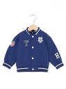 【SALE／50%OFF】TOMMY HILFIGER (K)TOMMY HILFIGER(トミーヒルフィガー) BOYS バーシティジャケット トミーヒルフィガー ジャケット・アウター ブルゾン・ジャンパー ブルー【RBA_E】【送料無料】