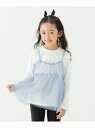 【SALE/33%OFF】chil2 チュールビスチェ長袖Tシャツ チルツー トップス カットソー・Tシャツ ピンク ホワイト ブラック ブルー【RBA_E】