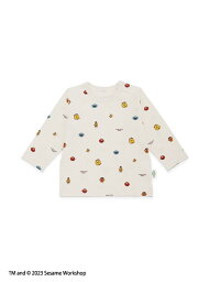 SESAME STREET MARKET 【BABY】 フェイス柄Tシャツ セサミストリートマーケット マタニティウェア・ベビー用品 ベビー肌着・新生児服 ホワイト