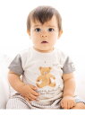 fillot de bebe reduction オーガニック天竺クマTシャツ (70~90cm) ベベ オンライン ストア トップス その他のトップス ホワイト【送料無料】