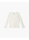 agnes b. ENFANT キッズ コットン フリル 長袖 トップス アニエスベー トップス カットソー・Tシャツ ベージュ【送料無料】