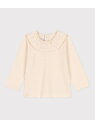 【SALE/20%OFF】PETIT BATEAU ライトジャージ長袖ブラウス プチバトー トップス シャツ・ブラウス ホワイト【RBA_E】【送料無料】
