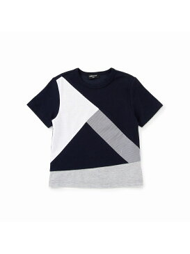 【SALE／50%OFF】COMME CA ISM ロンドンストライプブロッキングTシャツ コムサイズム カットソー【RBA_S】【RBA_E】