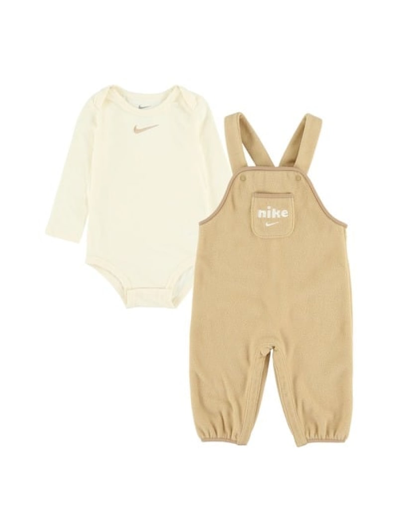 NIKE ベビー(80-90cm) セット商品 NIKE(ナイキ) NKN PLUSH FLEECE OVERALL SET ルーキーキッズ トップ..
