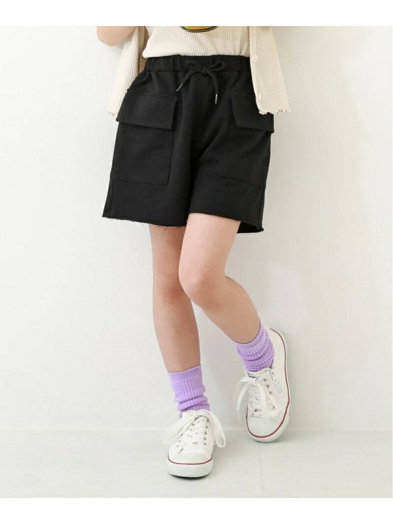 【SALE／12 OFF】devirock ミニ裏毛ポケットショートパンツ ズボン パンツ ボトムス デビロック 子供服 キッズ デビロック パンツ その他のパンツ ブラック グリーン グレー【RBA_E】