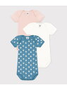 【SALE／20%OFF】PETIT BATEAU 半袖ボディ3枚組 プチバトー マタニティウェア・ベビー用品 ロンパース・カバーオール【RBA_E】【送料無料】