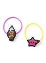 A BATHING APE BABY MILO ICE CREAM & STA HAIR RUBBER BAND SET K ア ベイシング エイプ ヘアアクセサリー ヘアゴム ピンク イエロー