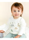 SLAP SLIP BABY 恐竜背びれつきTシャツベビー(70~80cm) ベベ オンライン ストア マタニティウェア・ベビー用品 ベビートップス グリーン ホワイト