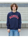 GLAZOS 【大人向けサイズあり】【NAUTICA】フロントロゴアップリケトレーナー ナルミヤオンライン トップス スウェット・トレーナー グレー ネイビー ...