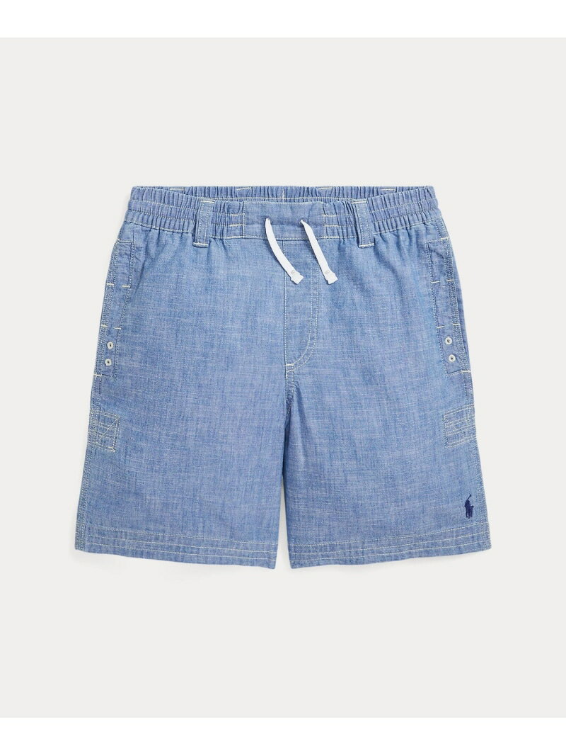 POLO RALPH LAUREN (ボーイズ 8才~20才)インディゴ シャンブレー ドローストリング ショートパンツ ラルフローレン パンツ その他のパンツ ブルー【送料無料】