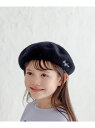 BAYFLOW 刺繍ベレー帽(KIDS) ベイフロー 帽子 ハンチング・ベレー帽 ブラック グレー ブラウン