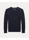 POLO RALPH LAUREN (ボーイズ 8才~20才)ケーブルニット コットン セーター ラルフローレン トップス ニット ネイビー【送料無料】