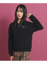 【SALE/50%OFF】PINK-latte バッククマプリントのスキッパーパーカー ピンク ラテ トップス スウェット・トレーナー ブラック ブルー ブラウ...