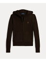 POLO RALPH LAUREN (ガールズ 7才~16才)ミニケーブル コットン フルジップ フーディ ラルフローレン トップス カーディガン ブラウン【送...