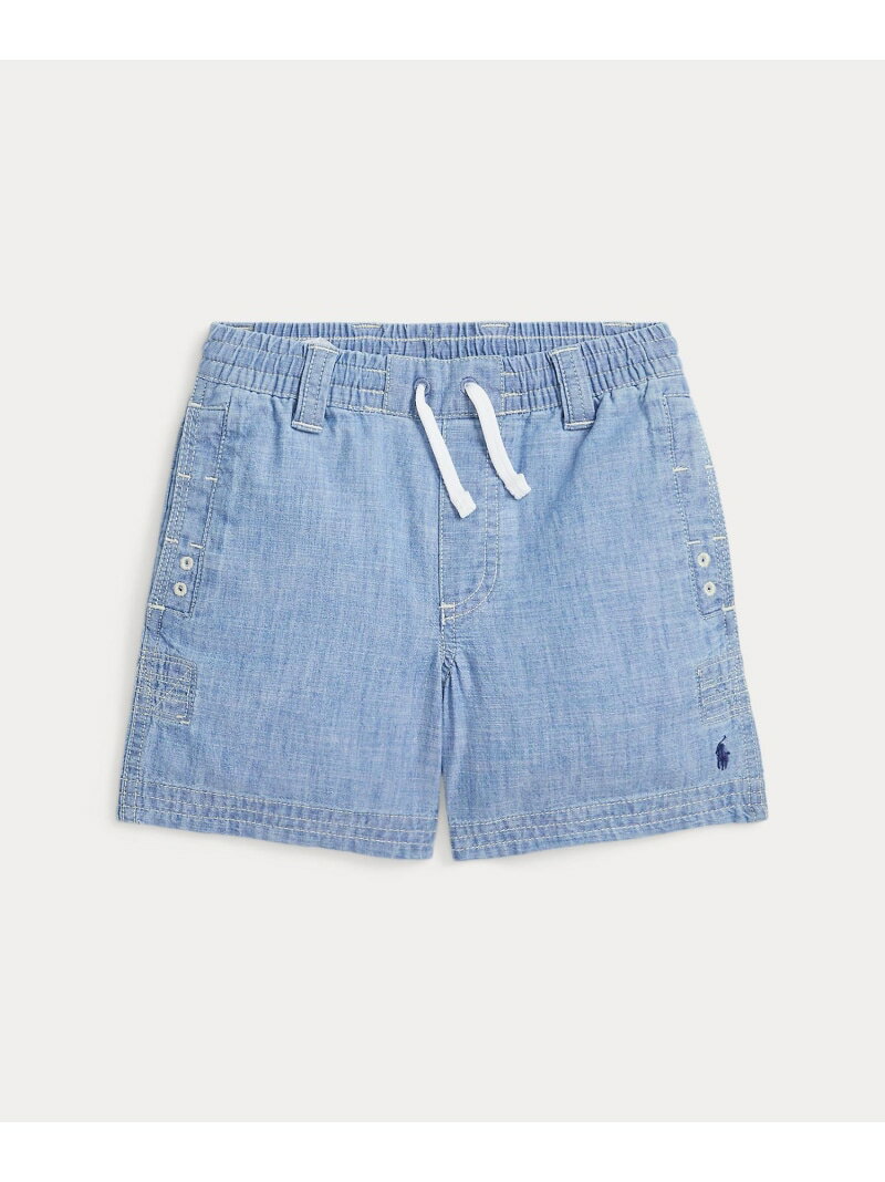 POLO RALPH LAUREN (ボーイズ 2才~7才)インディゴ シャンブレー ドローストリング ショートパンツ ラルフローレン パンツ その他のパンツ ブルー【送料無料】