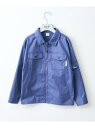 and D.petitmain 【Penfield】KIDS Wポケットシャツジャケット ナルミヤオンライン ジャケット・アウター ブルゾン・ジャンパー ブルー...