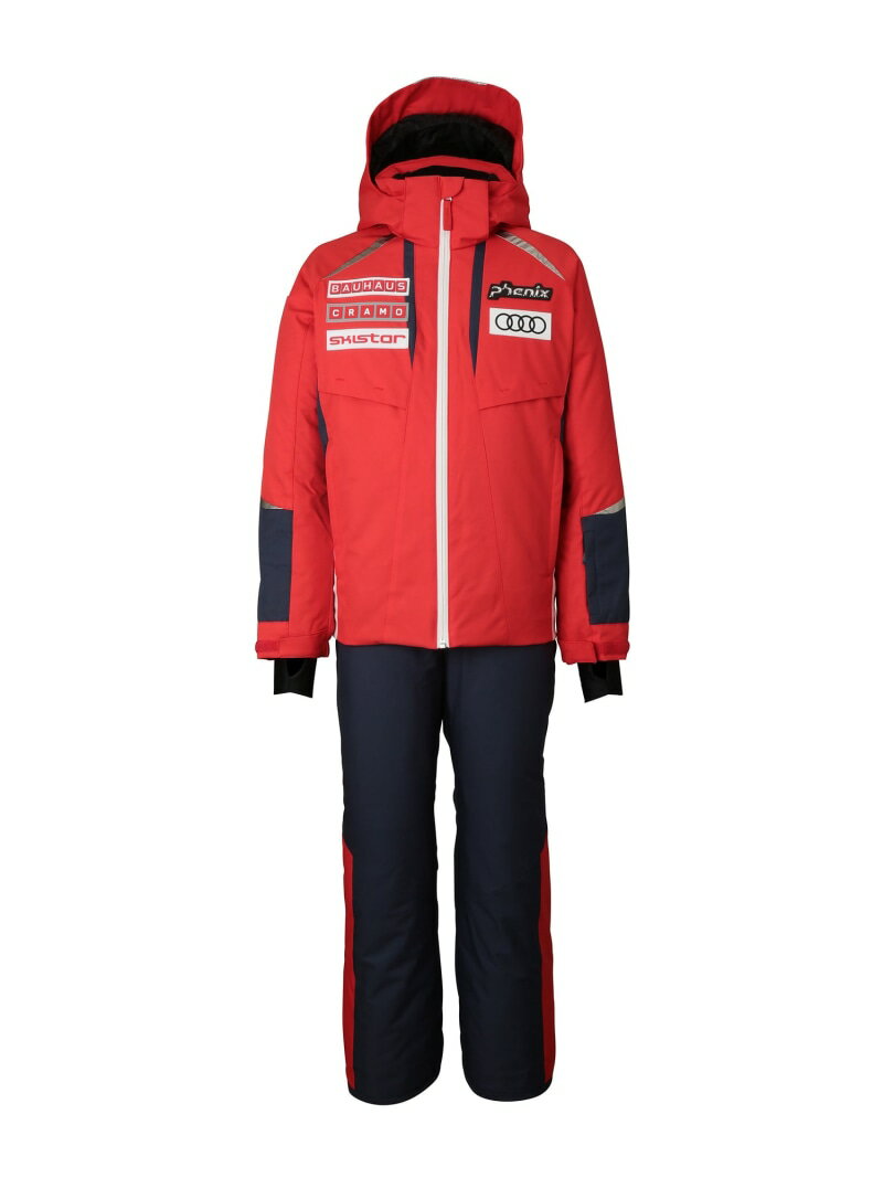 phenix phenixスキーウェア スウェーデンジュニアツーピース SWEDEN シフォン ジャケット・アウター その他のジャケット・アウター レッド ブラ...