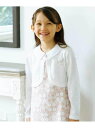 BeBe ニットボレロカーディガン(110~130cm) ベベ オンライン ストア トップス カーディガン ネイビー グレー ホワイト【送料無料】