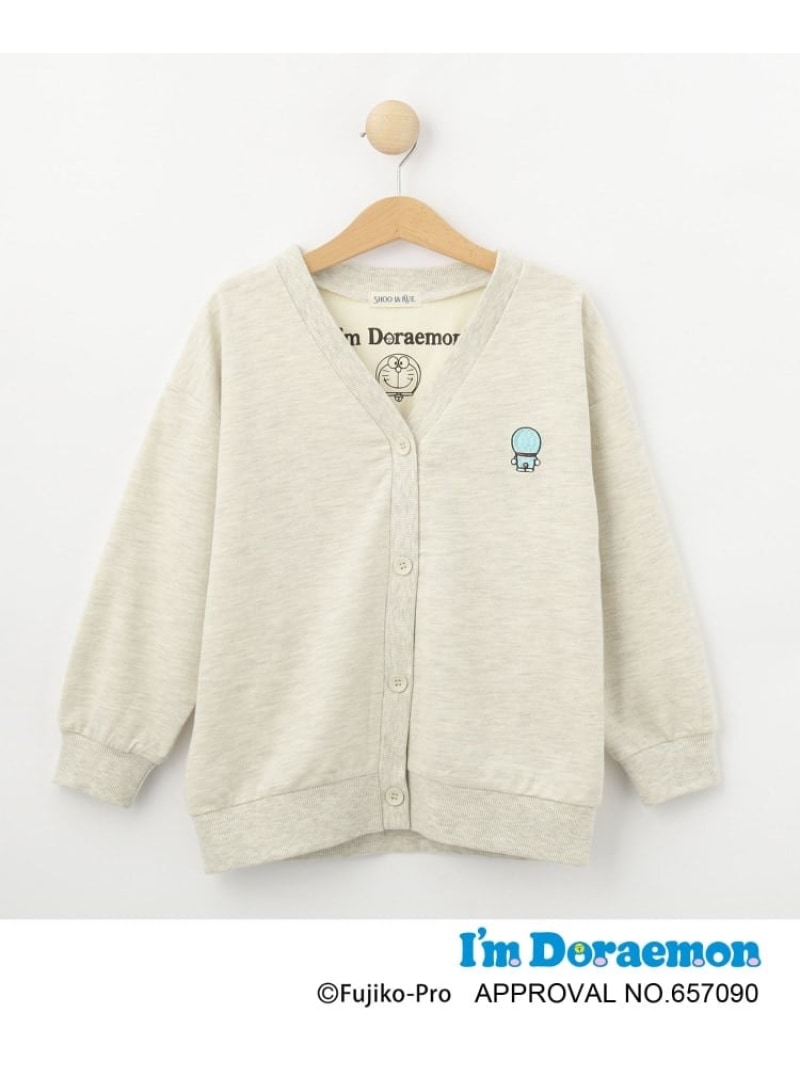 【SALE／20%OFF】SHOO・LA・RUE 【アイムドラえもん】ミニ裏毛カーディガン シューラルー トップス カーディガン ホワイト グレー【RBA_E】のサムネイル