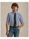 POLO RALPH LAUREN (ボーイズ 8才~20才)ストライプド コットン ポプリン シャツ ラルフローレン トップス シャツ・ブラウス ネイビー【送料無料】