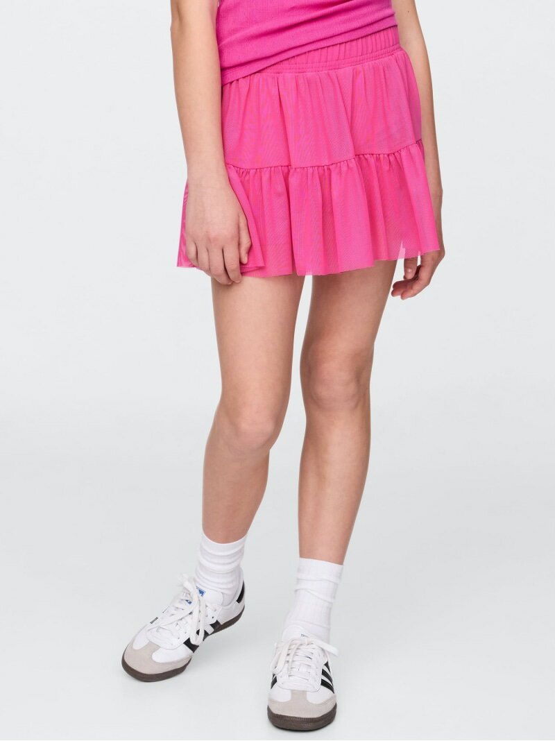 【SALE/67%OFF】GAP (K)メッシュ イージーウエスト ミニスカート・スコート (キッズ) ギャップ スカート ミニスカート ピンク パープル ネイ...