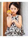 BeBe 【お揃い】マルシェフルーツ柄楊柳チュニックブラウス(100~150cm) ベベ オンライン ストア トップス シャツ・ブラウス ホワイト【送料無料】