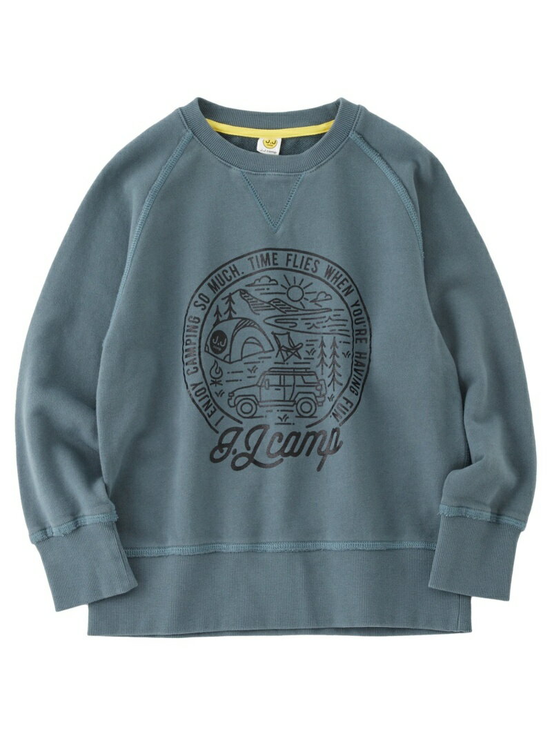 【SALE/50%OFF】J.J CAMP J.J CAMP/(K)トレーナー キッズ 綿100% ビックシルエット J.J CAMP ローブ トップス スウェット・トレーナー ブルー グレー ホワイト ネイビー【RBA_E】