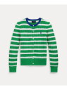 POLO RALPH LAUREN (ガールズ 7才~16才)ストライプド ミニケーブル コットン カーディガン ラルフローレン トップス カーディガン グリー...