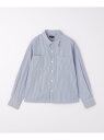UNITED ARROWS green label relaxing ストライプ コーチシャツ / キッズ 140cm-160cm ユナイテッドアローズ グリー...